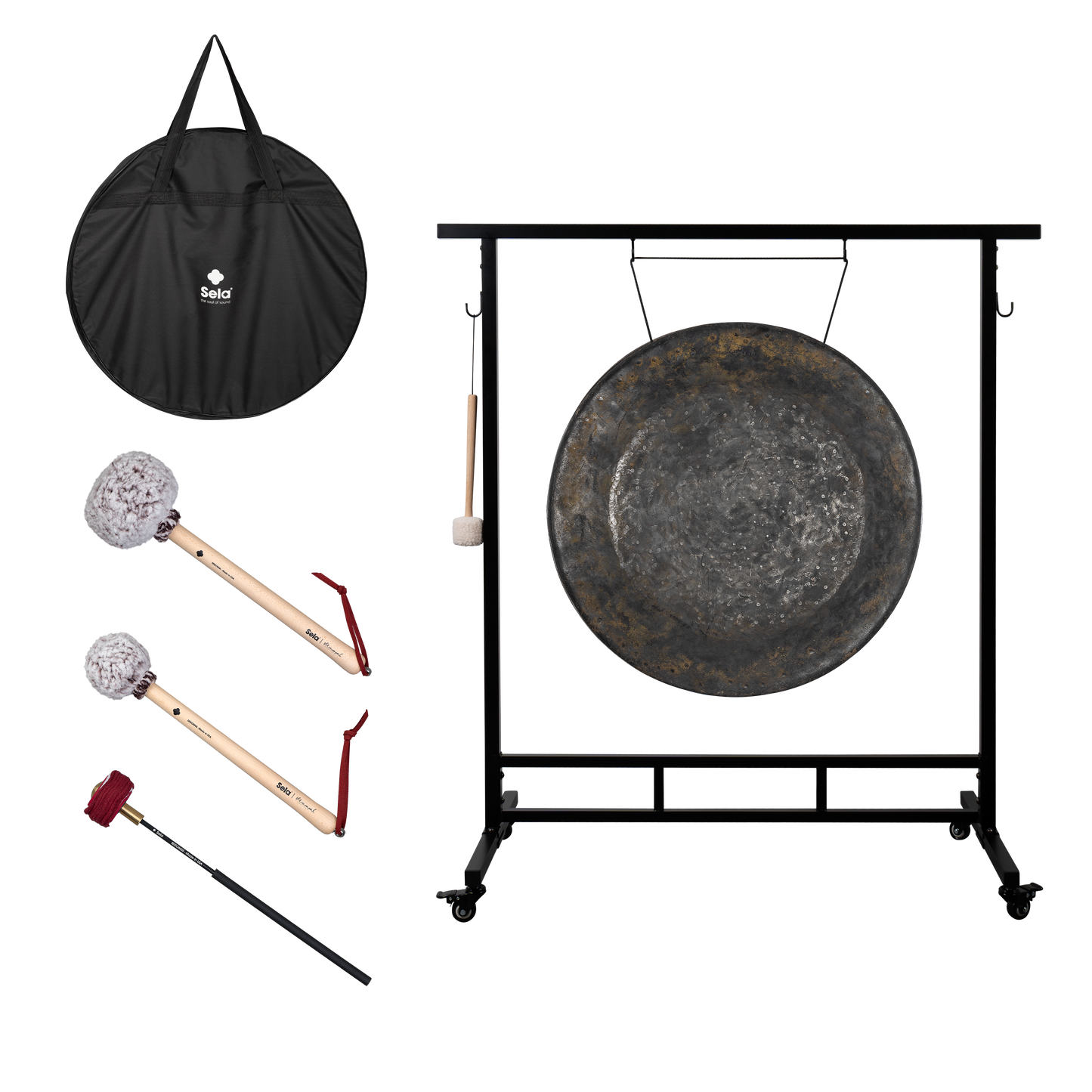 Chau Gong 28" Dark Moon Bundle with mallets and stand