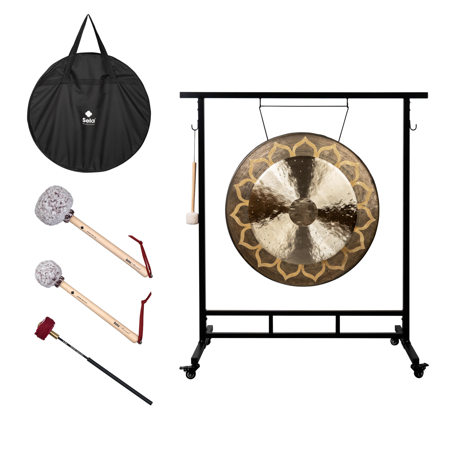 Chau Gong Lotus 28" Bundle with mallets and stand