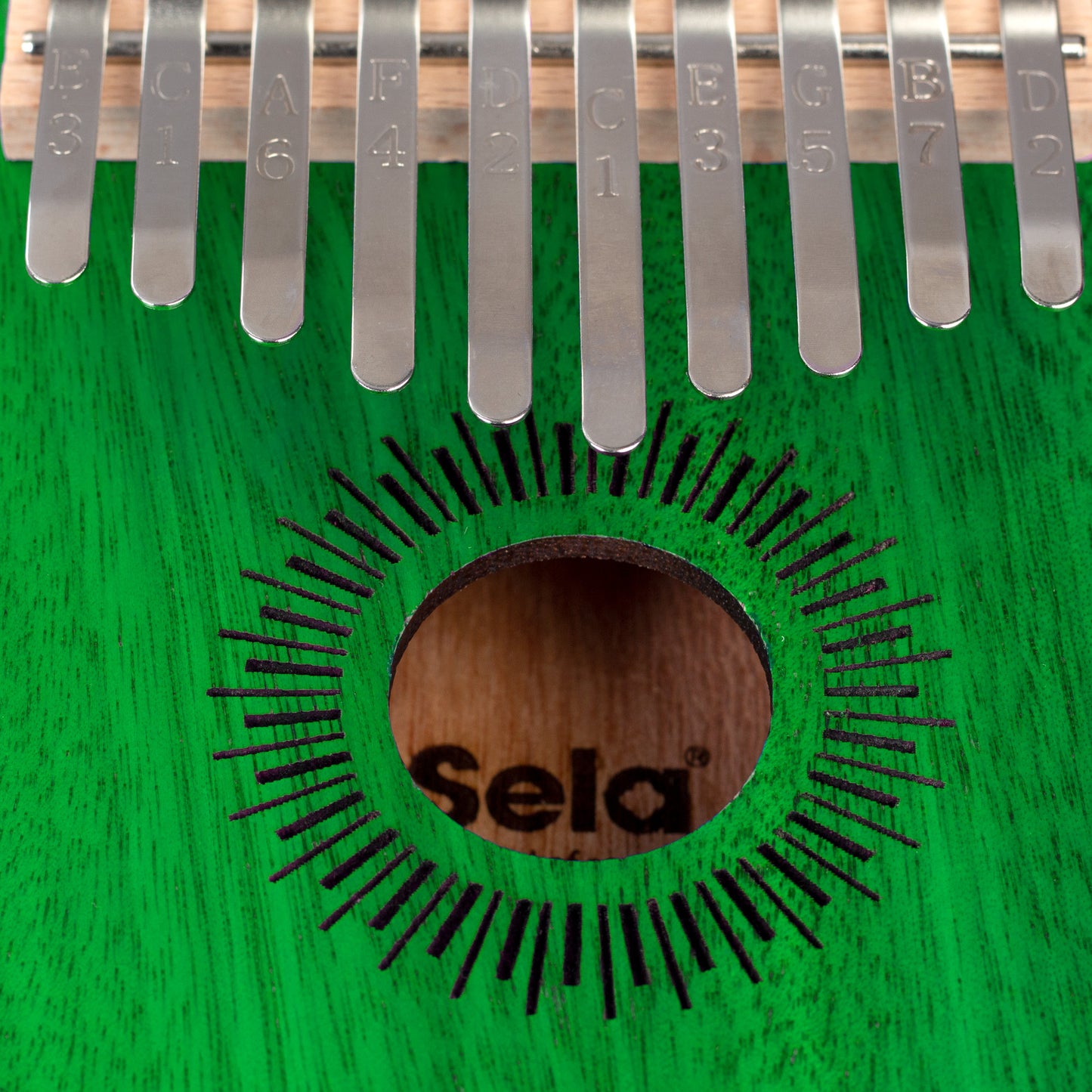 Sela Kalimba Mahagoni 10 Grün