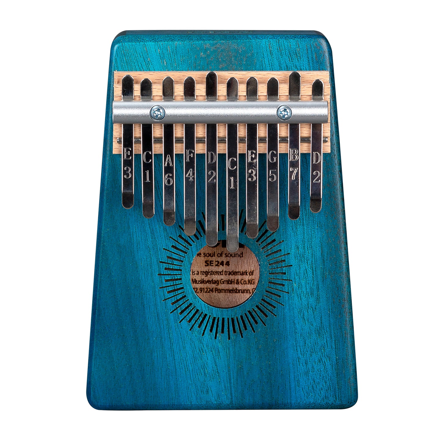 Sela Kalimba Mahagoni 10 Blau