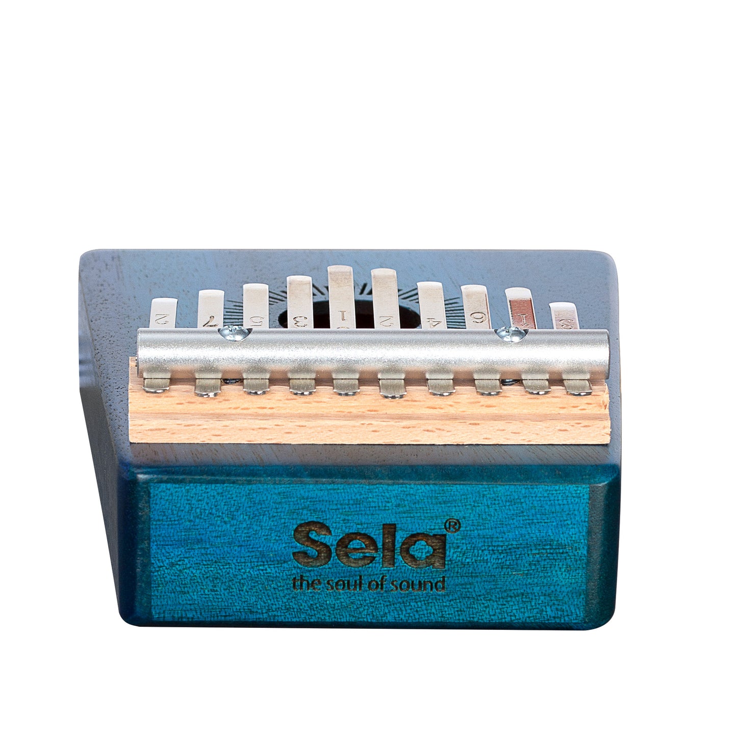 Sela Kalimba Mahagoni 10 Blau