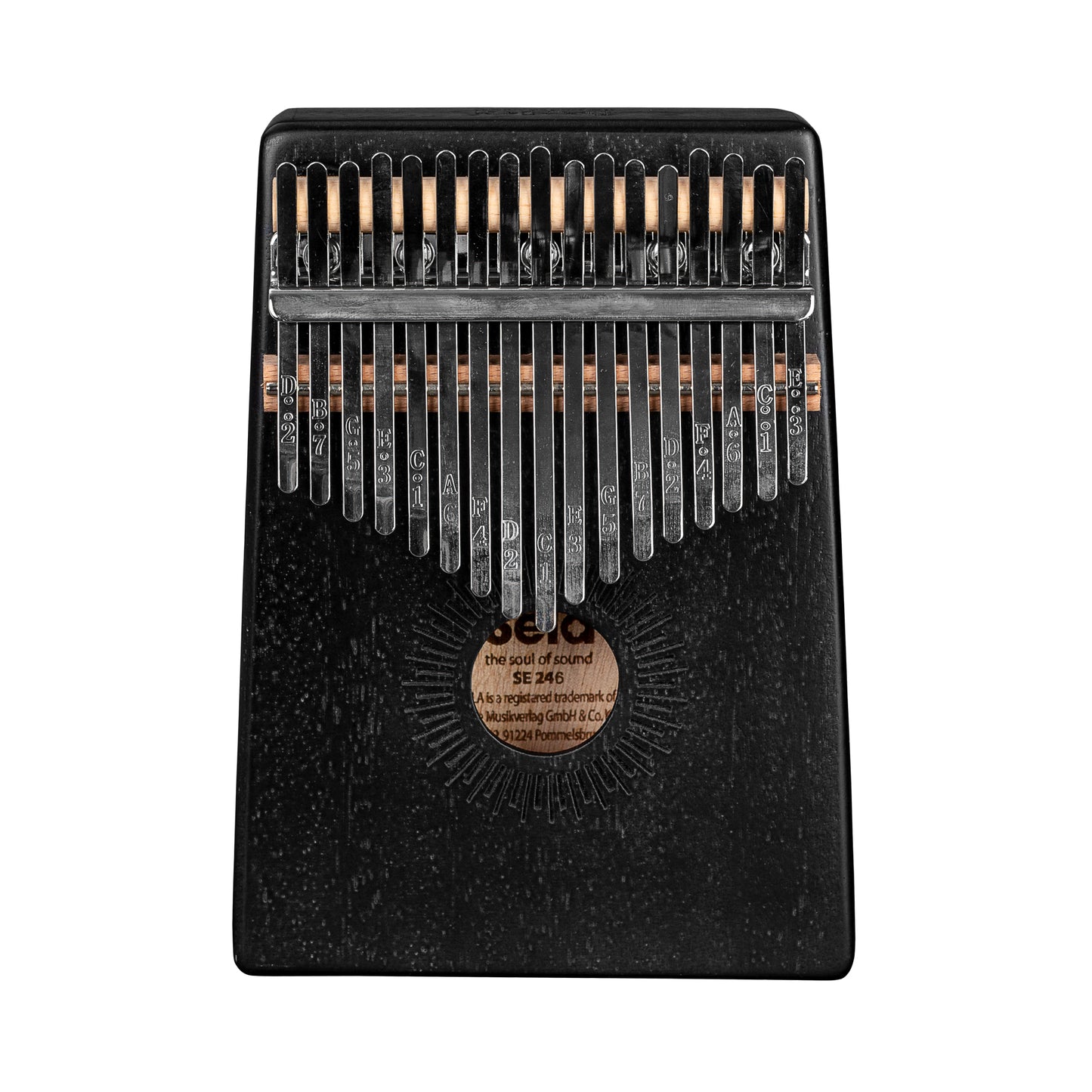 Sela Kalimba Mahagoni 17 Schwarz