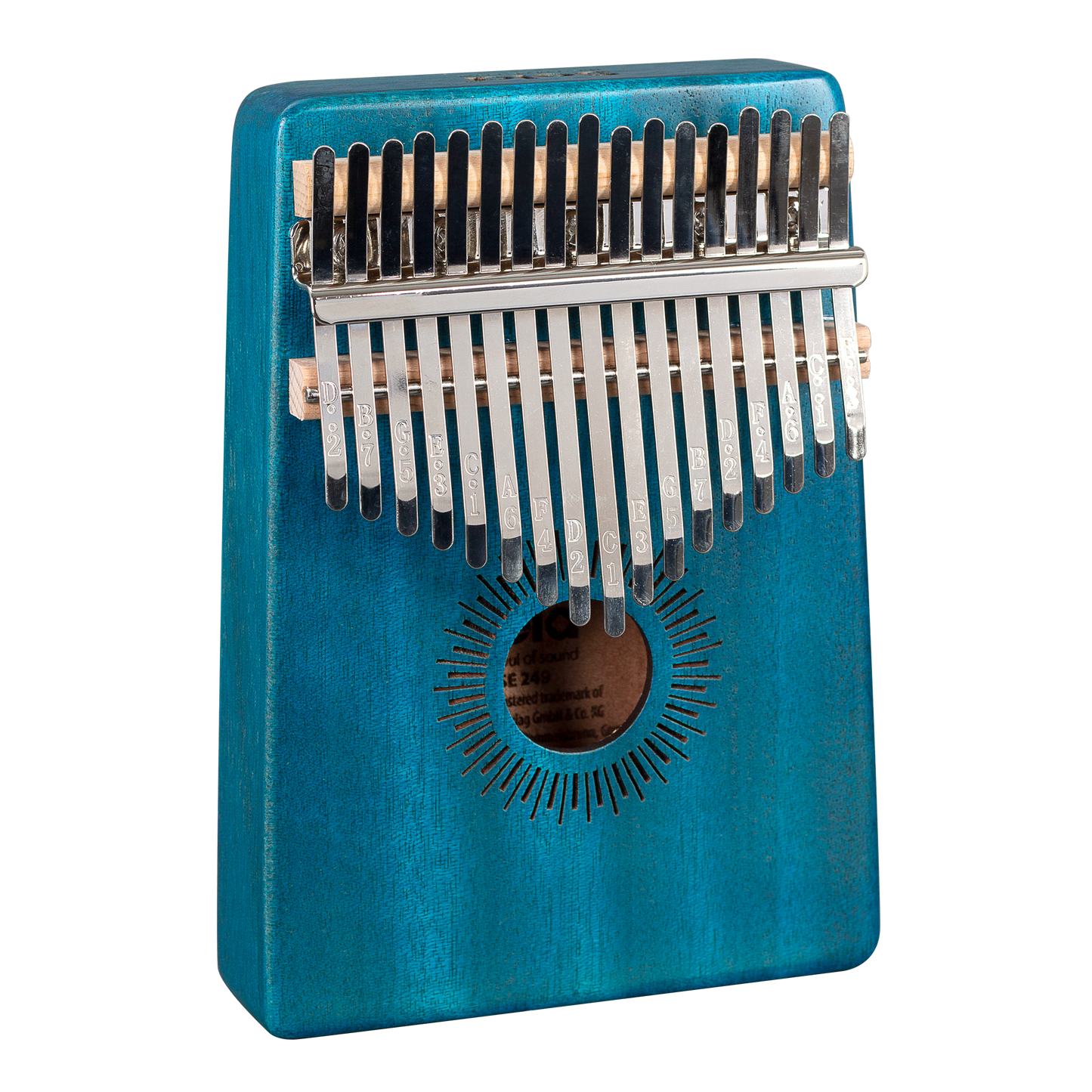 Sela Kalimba Mahagoni 17 Blau