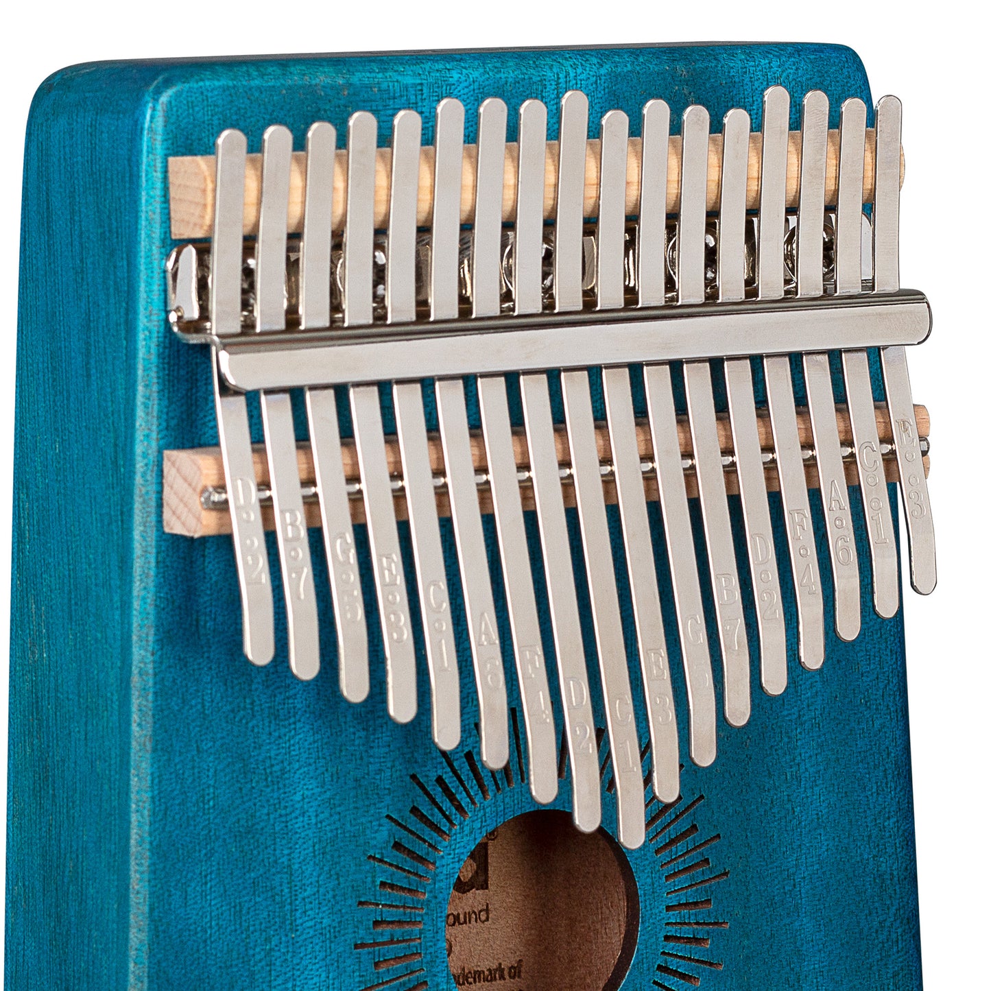 Sela Kalimba Mahagoni 17 Blau