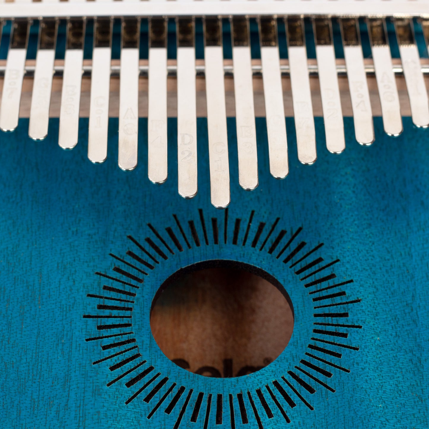 Sela Kalimba Mahagoni 17 Blau