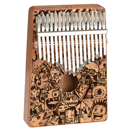 Art Series Kalimba 17 Little Monster Laser