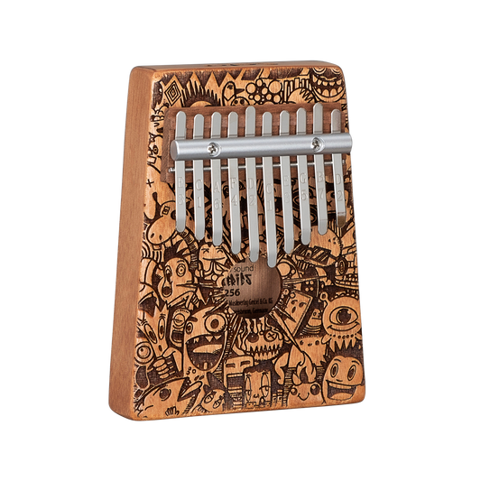 Art Series Kalimba 10 Little Monster Laser