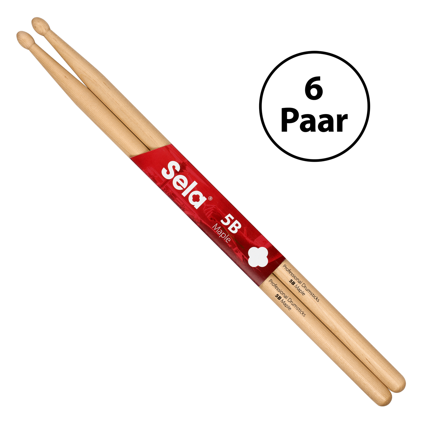 Professional Drumsticks 5B Maple (6 pair)