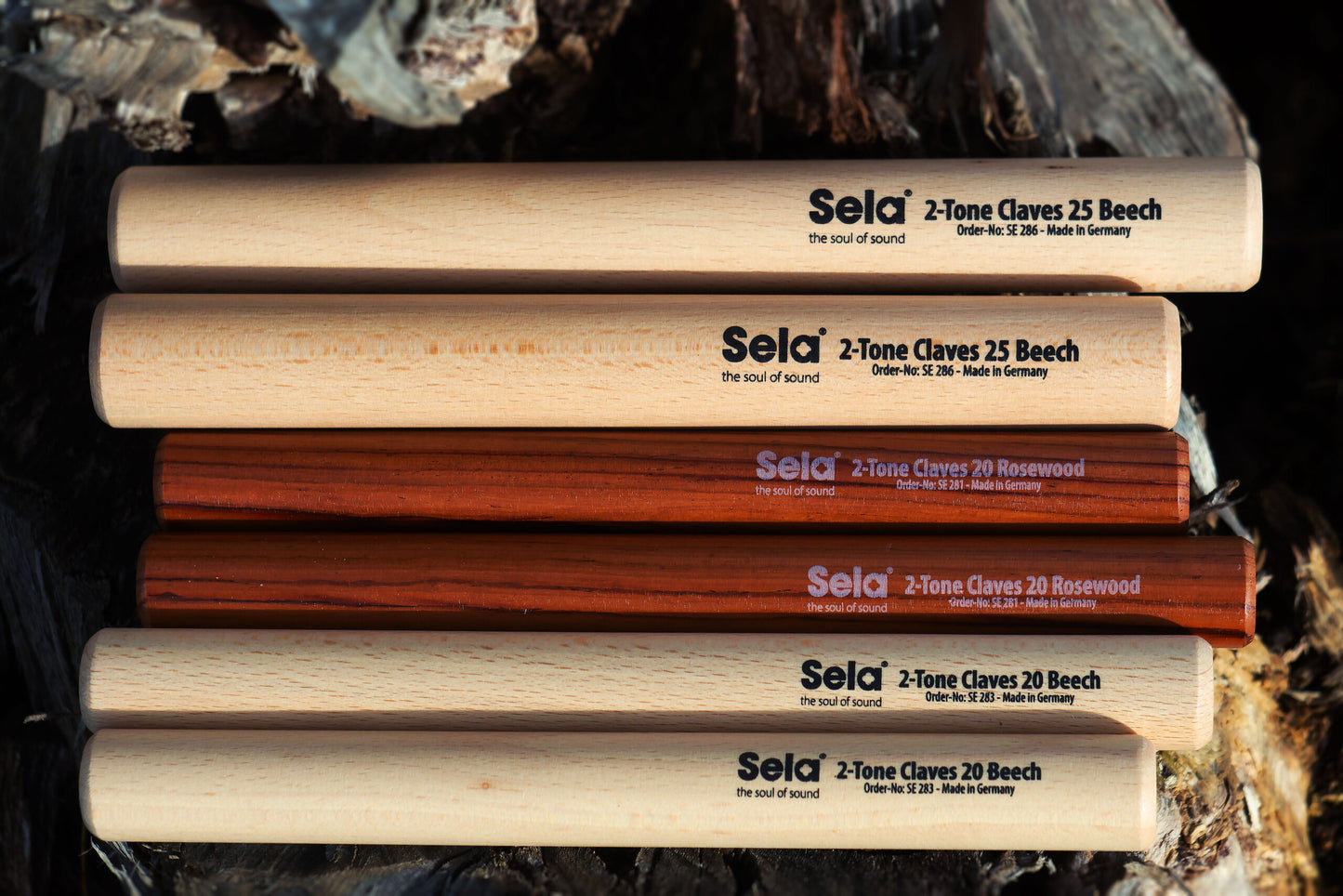 2-Tone Claves 20 Beech