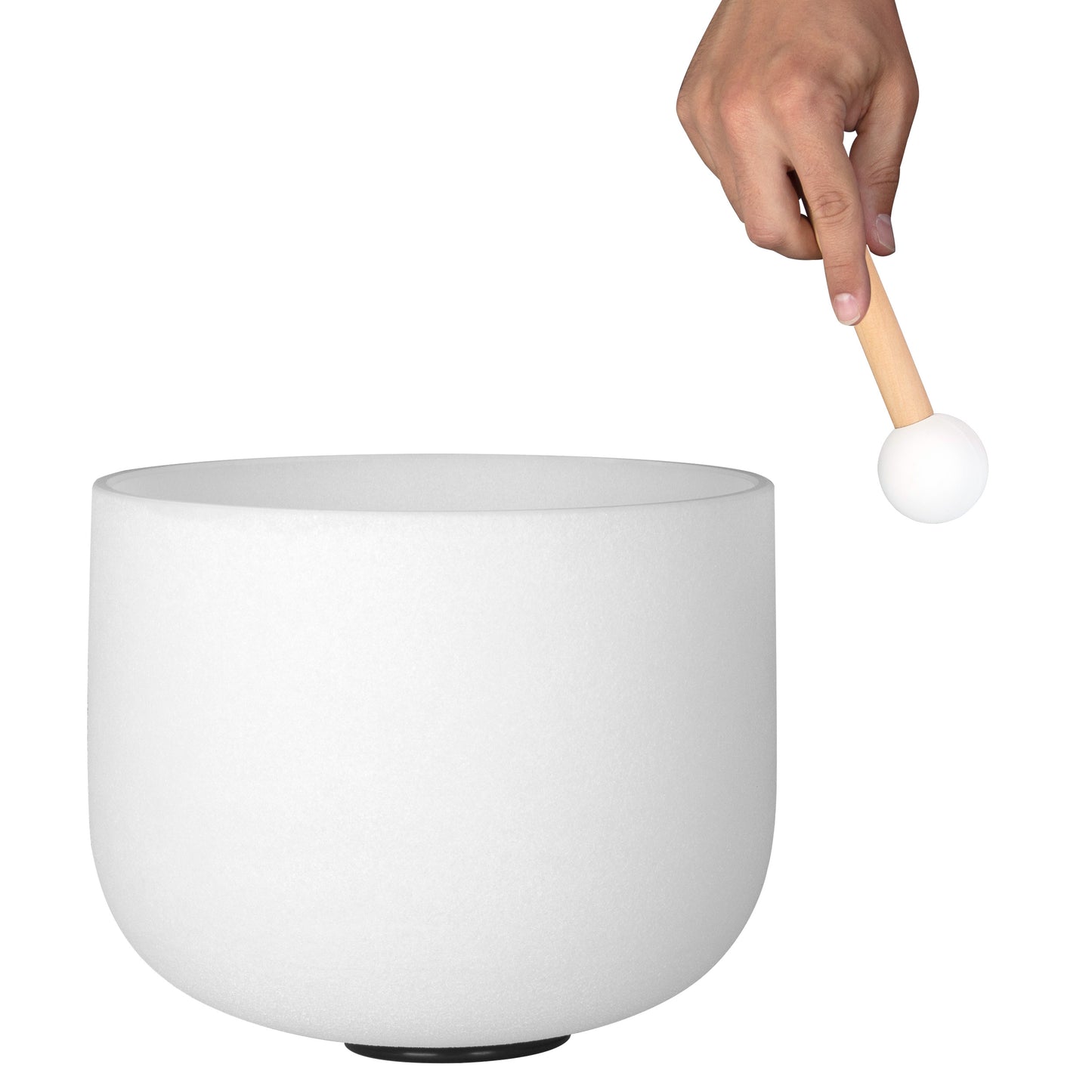 Crystal Bowl Holzschlägel mit Gummikopf