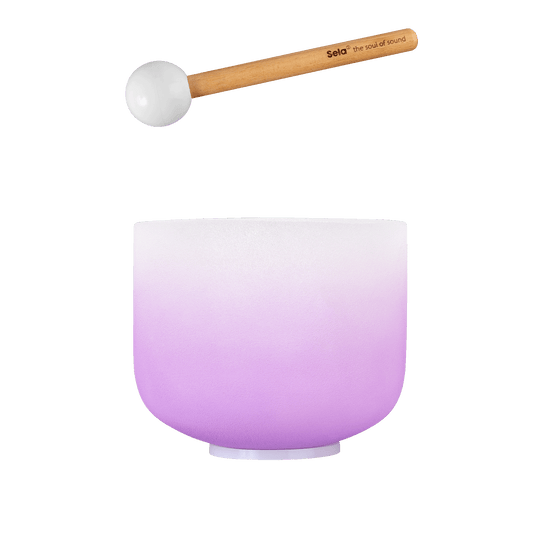 Crystal Singing Bowl Chakra 8" - Violet, Crown, B (432 Hz)