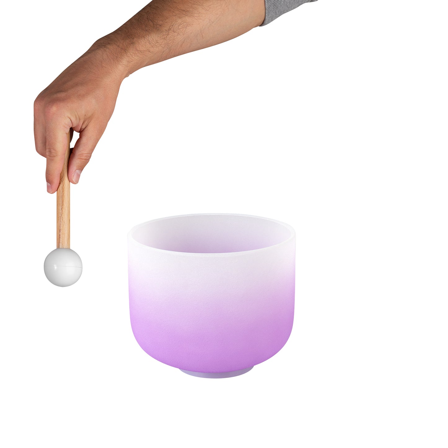 Crystal Singing Bowl Chakra 8" - Violet, Crown, B (432 Hz)