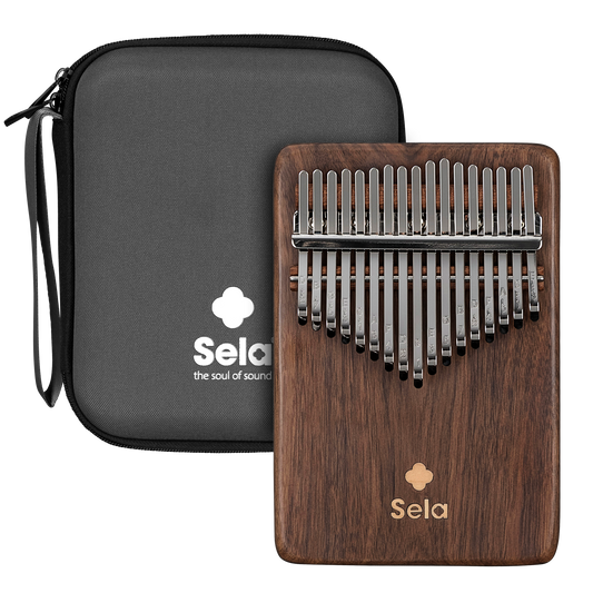 Sela Kalimba 17 Solid Black Walnut