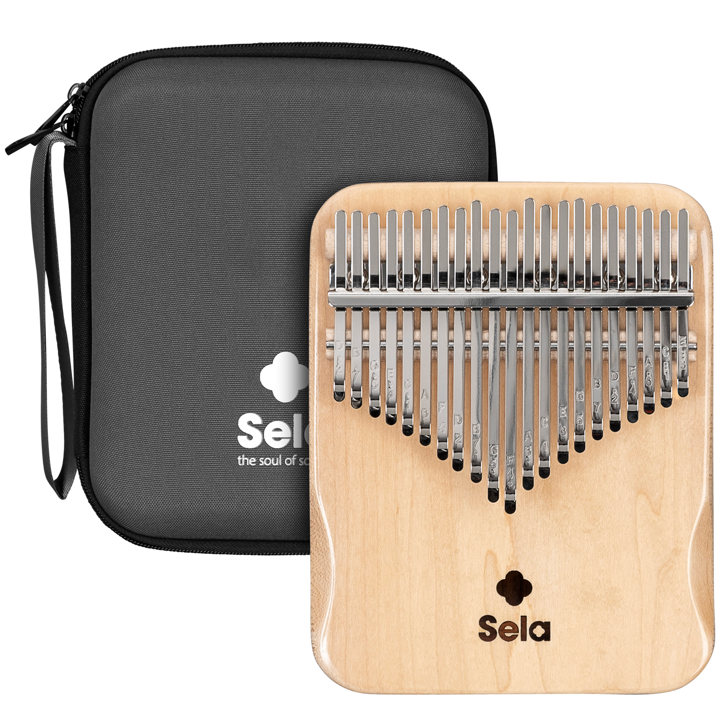 Sela Kalimba 21 Solid Ahorn