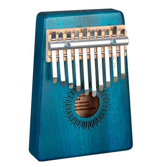 Sela Kalimba Mahogany 10 Blue