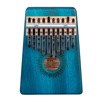 Sela Kalimba Mahagoni 10 Blau