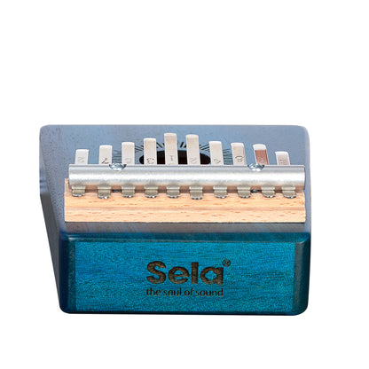 Sela Kalimba Mahagoni 10 Blau