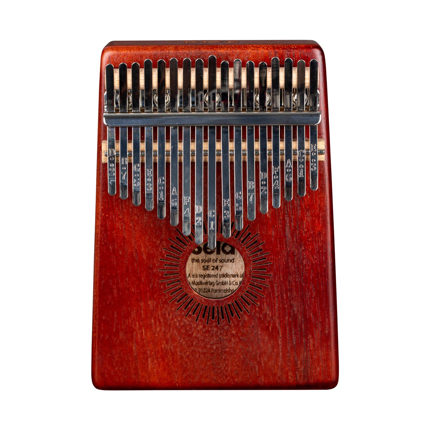Sela Kalimba Mahagoni 17 Rot