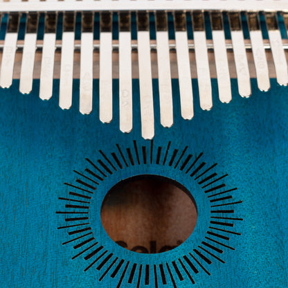 Sela Kalimba Mahagoni 17 Blau