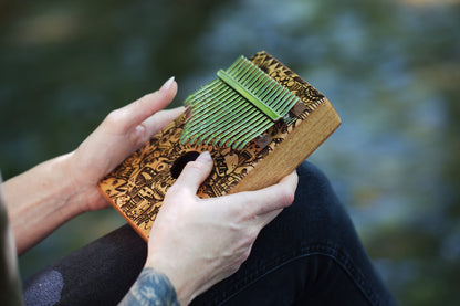 Art Series Kalimba 17 Little Monster Laser