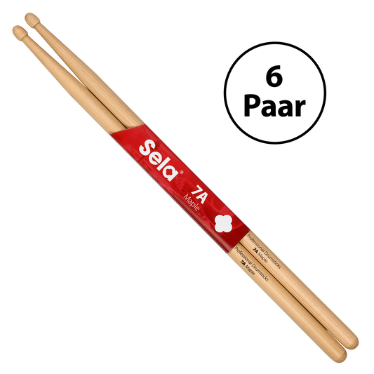 Professional Drumsticks 7A Maple (6 pair)