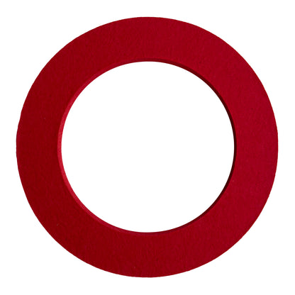 Singing Bowl Felt Ring, 14 cm, red
