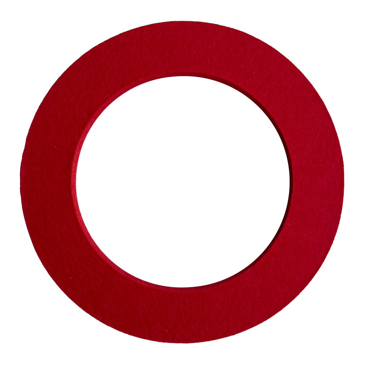 Singing Bowl Felt Ring, 18 cm, red