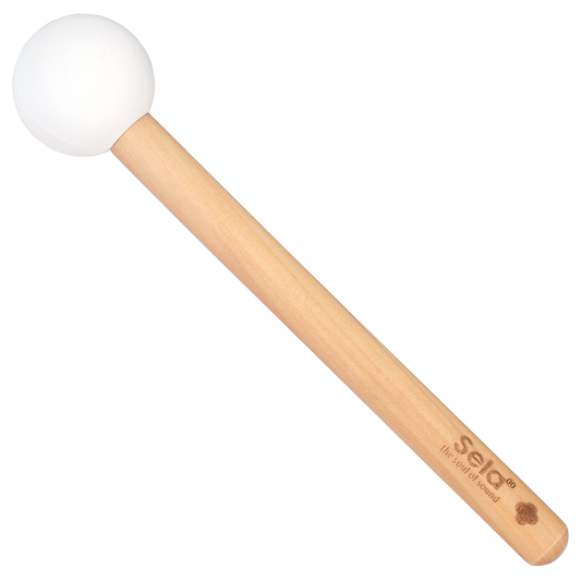 Crystal Bowl Wooden Mallet with Rubber Head