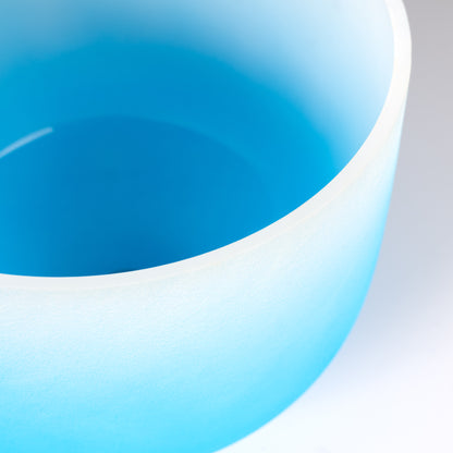 Crystal Singing Bowl Chakra 10" - Blue, Throat, G (432 Hz)