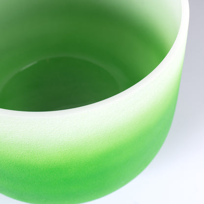 Crystal Singing Bowl Chakra 11" - Green, Heart, F (432 Hz)
