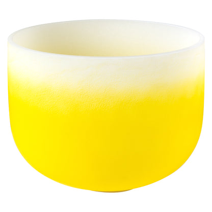 Crystal Singing Bowl Chakra 12" - Yellow, Solar Plexus, E (432 Hz)