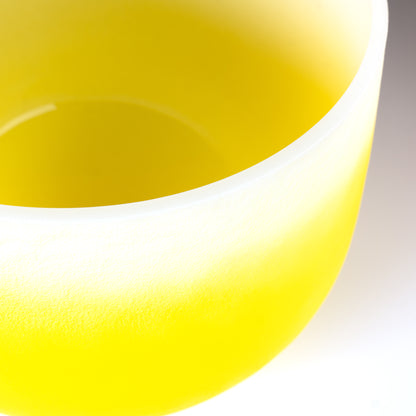 Crystal Singing Bowl Chakra 12" - Yellow, Solar Plexus, E (432 Hz)