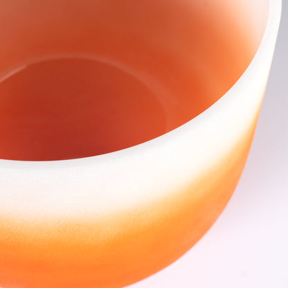 Crystal Singing Bowl Chakra 13" - Orange, Sacral, D (432 Hz)