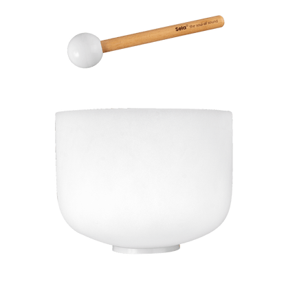 10" Crystal Singing Bowl Frosted 440 Hz in G