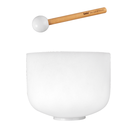10" Crystal Singing Bowl Frosted 440 Hz in G