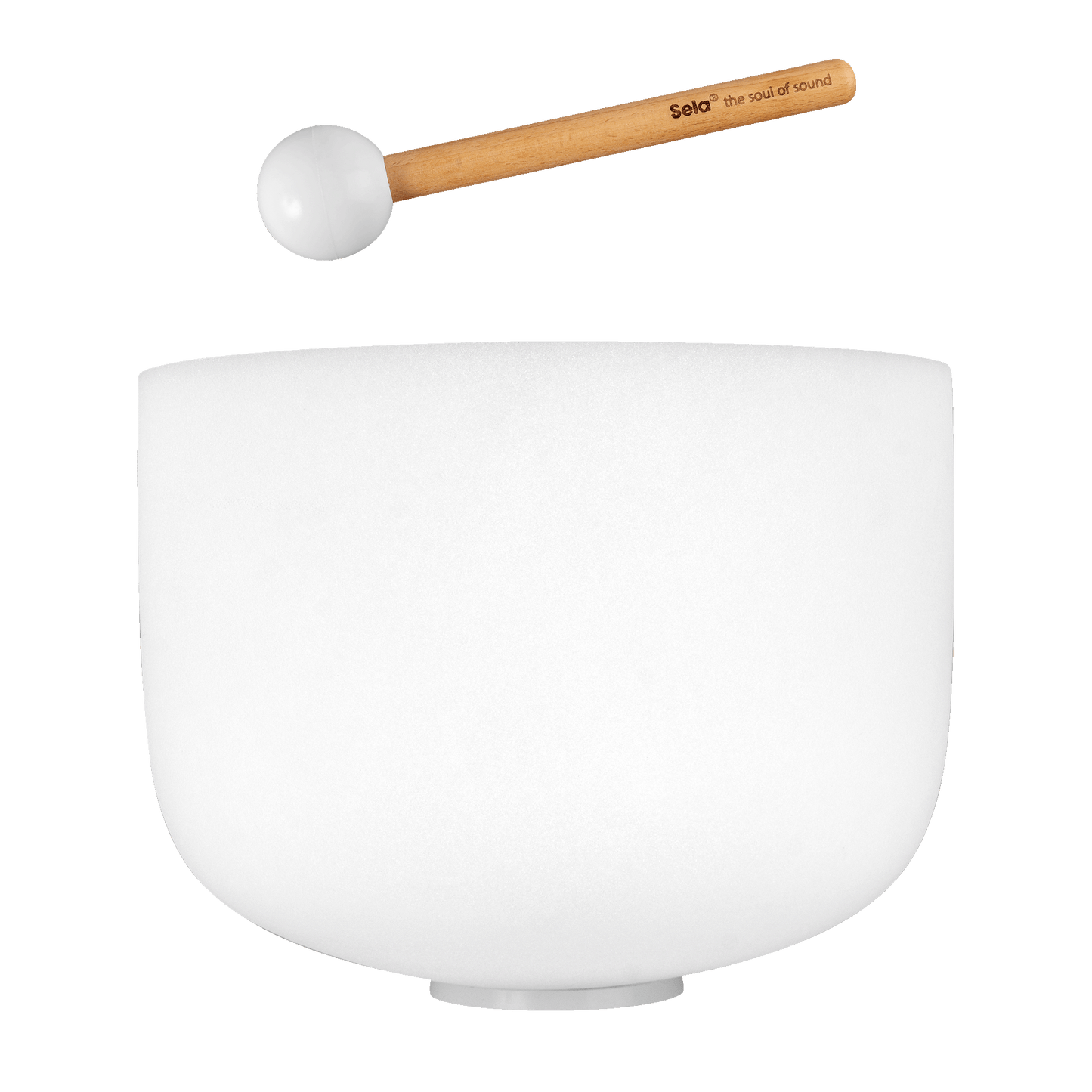 12" Crystal Singing Bowl Frosted 440 Hz in E