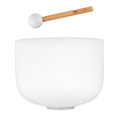 12" Crystal Singing Bowl Frosted 440 Hz in E