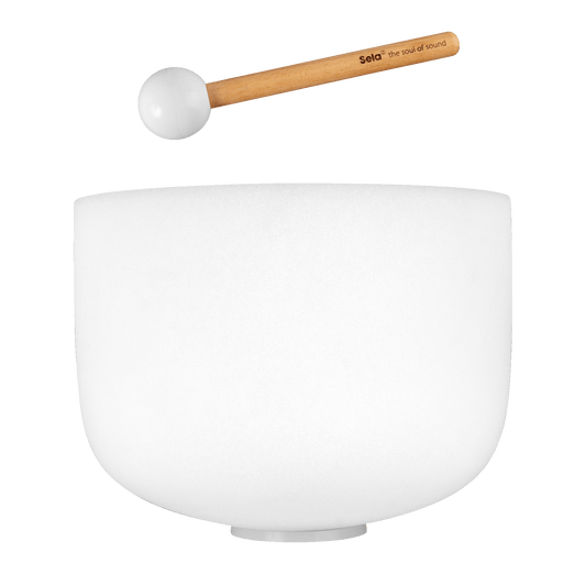 12" Crystal Singing Bowl Frosted 440 Hz in E