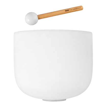 13" Crystal Singing Bowl Frosted 440 Hz in D