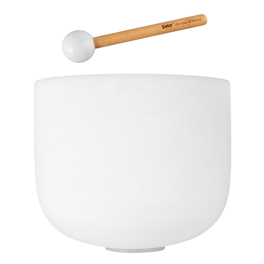 13" Crystal Singing Bowl Frosted 440 Hz in D