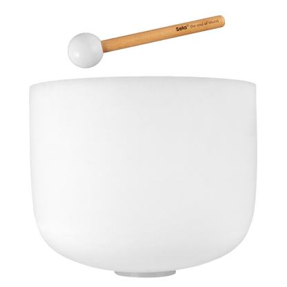 14" Crystal Singing Bowl Frosted 440 Hz in C