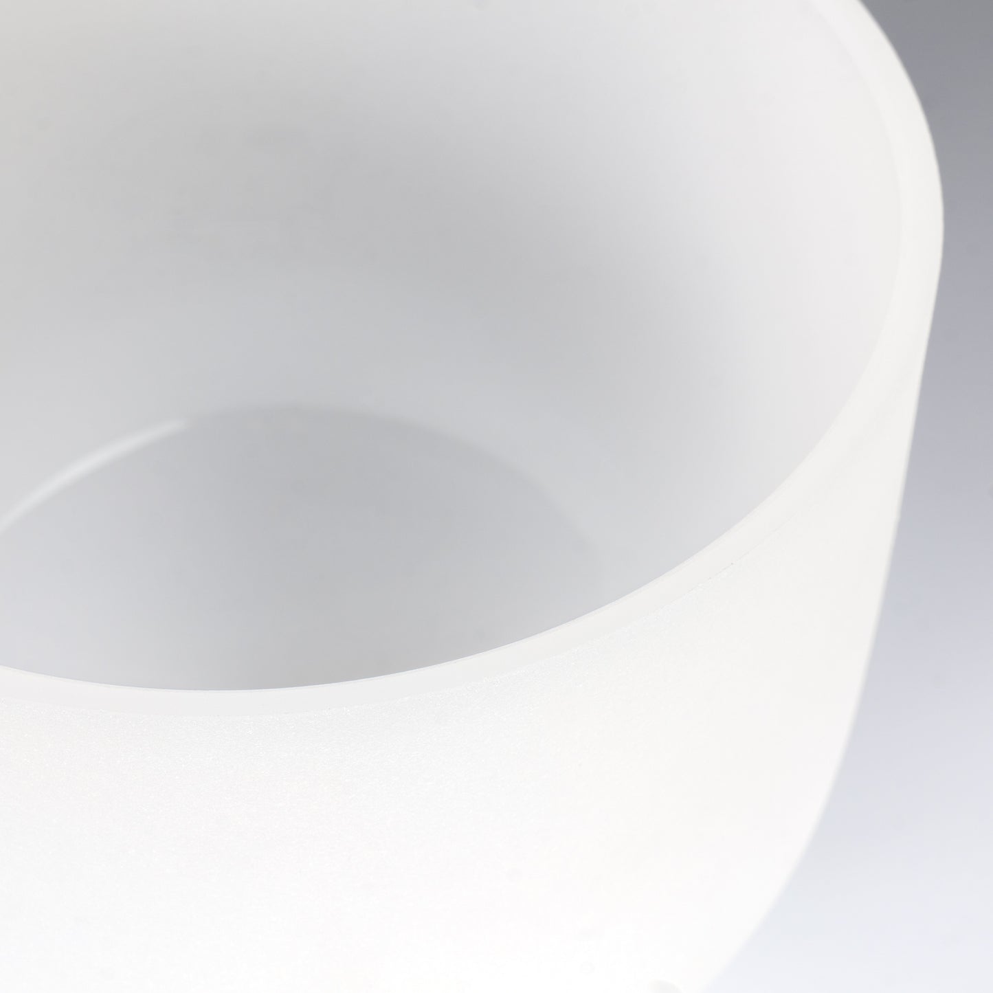 8" Crystal Singing Bowl Frosted 440 Hz in B