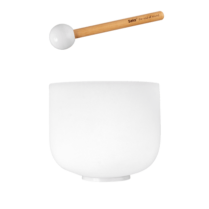 9" Crystal Singing Bowl Frosted 440 Hz in A