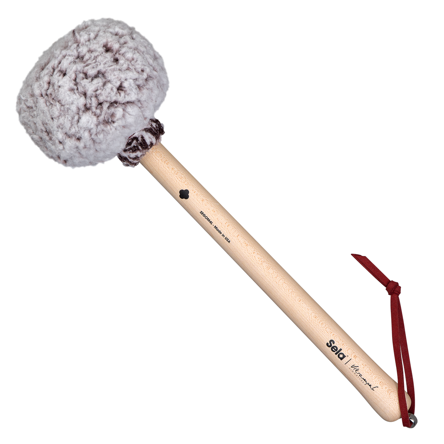 Gong Mallet Vikrampal Deep Resonance - Large, Frosted Wine