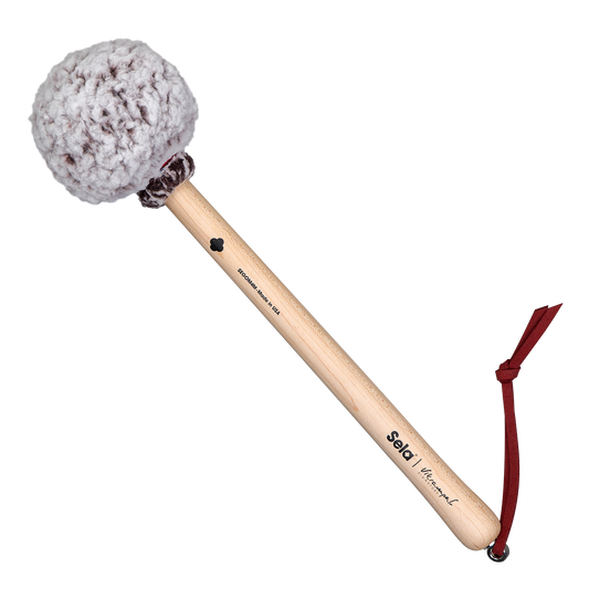 Gong Mallet Vikrampal Deep Resonance - Medium, Frosted Wine