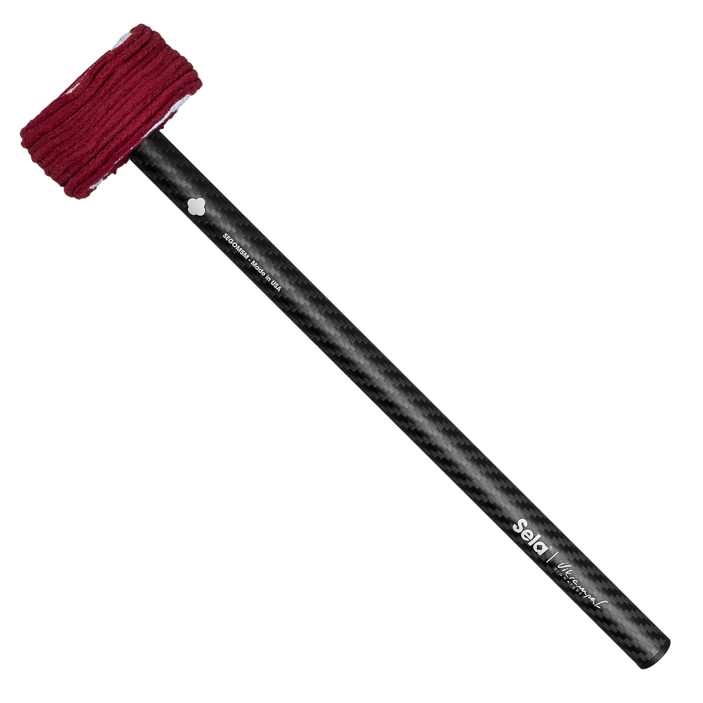 Gong Mallet Vikrampal Fine Touch Soft - Medium, Burgundy