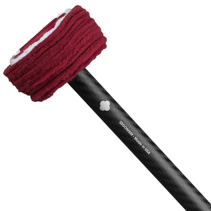 Gong Mallet Vikrampal Fine Touch Soft - Medium, Burgundy