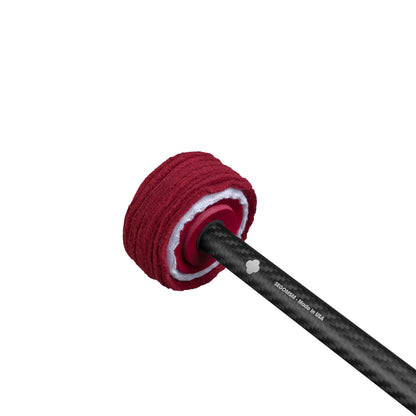 Gong Mallet Vikrampal Fine Touch Soft - Medium, Burgundy