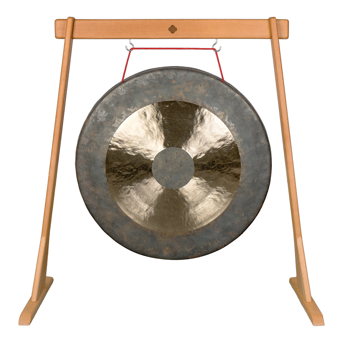 Sela Wooden Gong Stand Straight Top 28"
