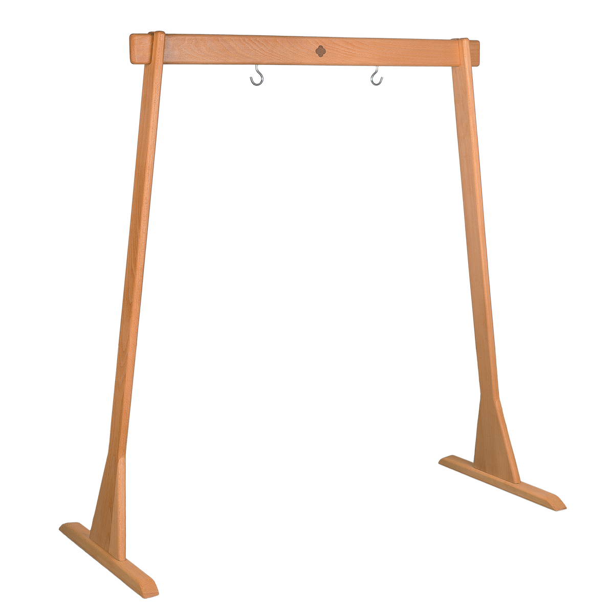 Sela Wooden Gong Stand, Straight Top 36"
